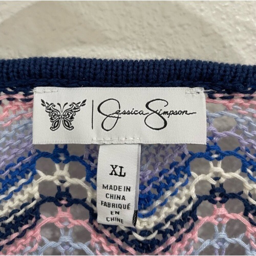 Vintage Crochet Boho Maxi Dress Cottagecore Whimsical Feminine Casual Stretch - Picture 6 of 9